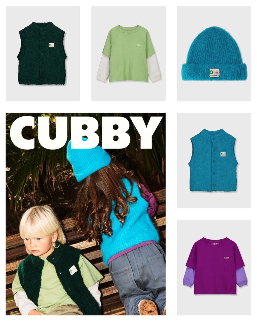Cubby — editorial static positioning it as the kidswear brand parents can't stop talking about